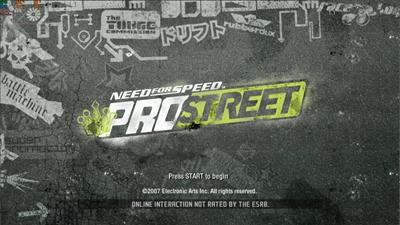 Need for Speed: ProStreet - Screenshot - Game Title Image