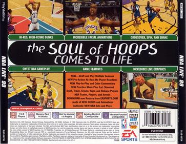 NBA Live 99 - Box - Back Image