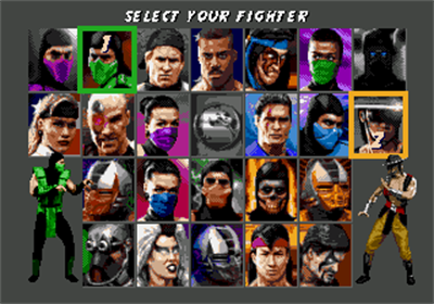 Ultimate Mortal Kombat 3 - Screenshot - Game Select Image