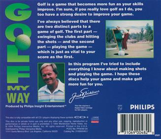 Golf My Way - Box - Back Image