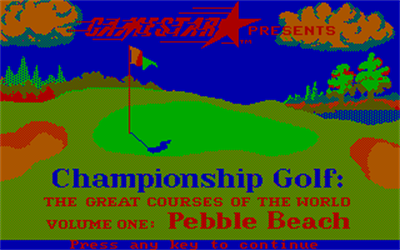 Championship Golf: The Great Courses of the World: Volume One: Pebble Beach - Screenshot - Game Title Image