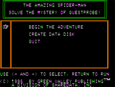 Spider-Man - Screenshot - Game Select Image