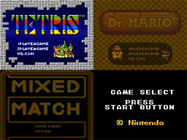 Tetris & Dr. Mario - Screenshot - Game Select Image