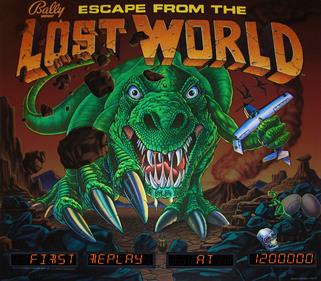 Escape from the Lost World - Arcade - Marquee Image