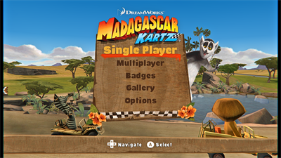 Madagascar Kartz - Screenshot - Game Select Image