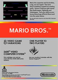 Mario Bros. - Box - Back - Reconstructed
