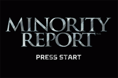 Minority Report: Everybody Runs - Screenshot - Game Title Image