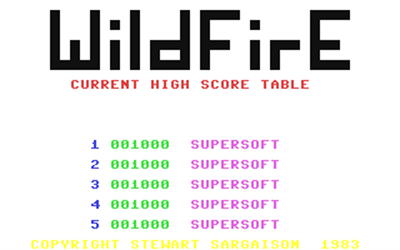 Wild Fire - Screenshot - Game Title Image