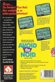Avoid the Noid - Box - Back Image