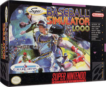 Super Baseball Simulator 1.000 - Box - 3D Image