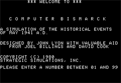 Computer Bismarck - Screenshot - Gameplay Image