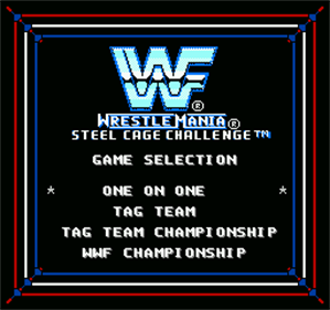WWF WrestleMania: Steel Cage Challenge - Screenshot - Game Select Image