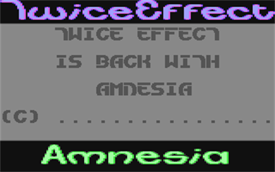 Amnesia (Twice Effect) - Screenshot - Game Title Image