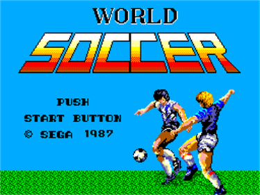 Great Soccer: The Mega Cartridge - Screenshot - Game Title Image