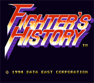 Fighter's History - Screenshot - Game Title Image