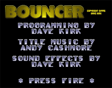 Bouncer (5th Dimension) - Screenshot - Game Title Image