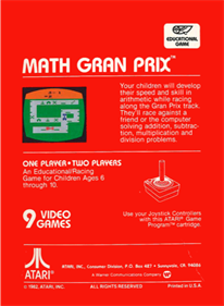 Math Gran Prix - Box - Back - Reconstructed Image