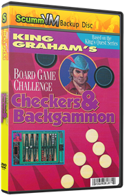 Crazy Nick's Software Picks: King Graham's Board Game Challenge: Checkers & Backgammon - Box - 3D Image