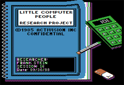 Little Computer People - Screenshot - Game Title Image