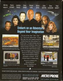 Star Trek: The Next Generation: A Final Unity - Box - Back Image