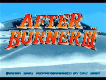After Burner III - Screenshot - Game Title Image