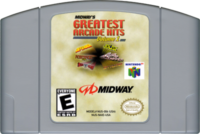 Midway's Greatest Arcade Hits: Volume 1 - Cart - Front Image