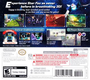 Star Fox 64 3D - Box - Back Image