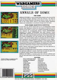 Annals of Rome - Box - Back Image