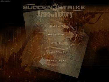 Sudden Strike 3: Arms for Victory - Screenshot - Game Title Image