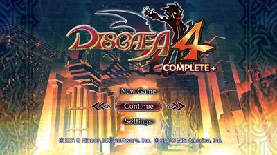 Disgaea 4 Complete+ - Screenshot - Game Title Image