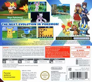 Pokémon X - Box - Back Image