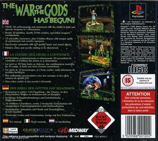 War Gods - Box - Back Image