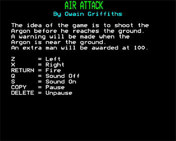 Air Attack - Screenshot - Game Title Image