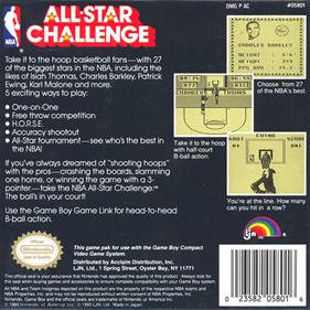 NBA All-Star Challenge - Box - Back Image