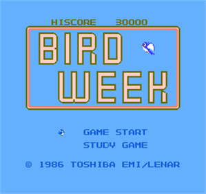 Bird Week - Screenshot - Game Title Image
