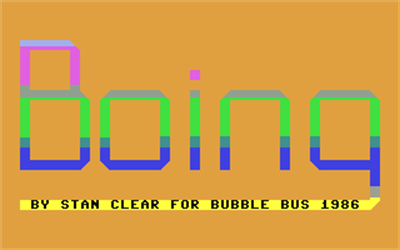 Boing (Bubble Bus) - Screenshot - Game Title Image