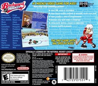 Backyard Hockey - Box - Back Image