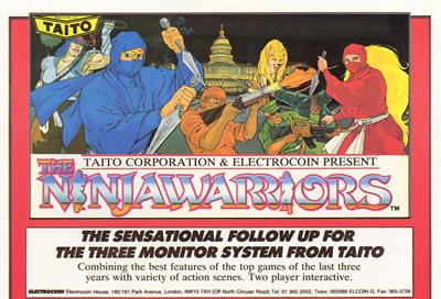 The Ninja Warriors - Advertisement Flyer - Front Image