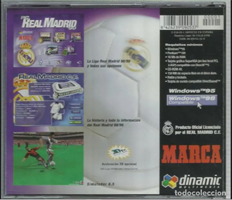 PC Real Madrid ´99 - Box - Back Image