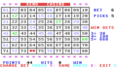 Keno Casino - Screenshot - Gameplay Image