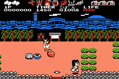Famicom Mini: Ganbare Goemon! Karakuri Douchuu - Screenshot - Gameplay Image