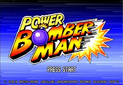 Power Bomberman - Screenshot - Game Title Image