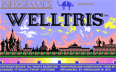 Welltris - Screenshot - Game Title Image