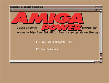 Amiga Power #43 - Screenshot - Game Select Image