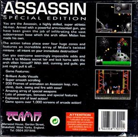 Assassin: Special Edition - Box - Back Image