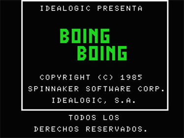 Boing Boing: Busca la Fracción - Screenshot - Game Title Image