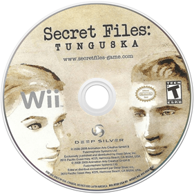 Secret Files: Tunguska - Disc Image