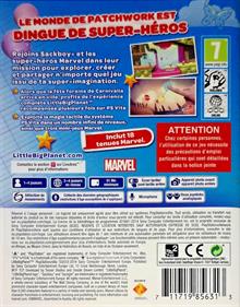 LittleBigPlanet PS Vita: Marvel Super Hero Edition - Box - Back Image