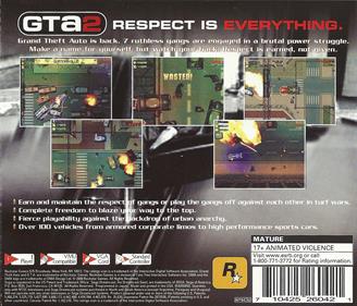 Grand Theft Auto 2 - Box - Back Image