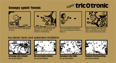 Snoopy Tennis - Box - Back - Reconstructed Image